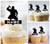 TA0685 Japan Ninja Acrilico Cupcake Topper Torte e Muffin per Matrimonio Compleanno Festa Decorazione 10 pezzi