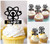 TA0736 Atom Science Electron Physics Acrilico Cupcake Topper Torte e Muffin per Matrimonio Compleanno Festa Decorazione 10 pezzi