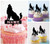 TA0749 Wolf Howling Acrilico Cupcake Topper Torte e Muffin per Matrimonio Compleanno Festa Decorazione 10 pezzi