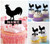 TA0819 Combed Rooster Acrilico Cupcake Topper Torte e Muffin per Matrimonio Compleanno Festa Decorazione 10 pezzi