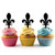 TA0826 Fleur De Lis Acrilico Cupcake Topper Torte e Muffin per Matrimonio Compleanno Festa Decorazione 10 pezzi