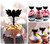 TA0837 Lotus Acrilico Cupcake Topper Torte e Muffin per Matrimonio Compleanno Festa Decorazione 10 pezzi