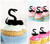 TA0874 Aggressive Snake Acrilico Cupcake Topper Torte e Muffin per Matrimonio Compleanno Festa Decorazione 10 pezzi