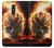 S0863 Hell Fire Skull Case Cover Custodia per LG Q Stylo 4, LG Q Stylus