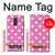 S2358 Pink Polka Dots Case Cover Custodia per LG Q Stylo 4, LG Q Stylus