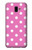 S2358 Pink Polka Dots Case Cover Custodia per Samsung Galaxy J6+ (2018), J6 Plus (2018)