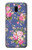 S3265 Vintage Flower Pattern Case Cover Custodia per Samsung Galaxy J6+ (2018), J6 Plus (2018)