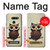 S0360 Coffee Owl Case Cover Custodia per LG G8 ThinQ