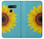 S3039 Vintage Sunflower Blue Case Cover Custodia per LG G8 ThinQ