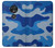 S2958 Army Blue Camo Camouflage Case Cover Custodia per Motorola Moto G7 Play