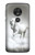 S0932 White Horse Case Cover Custodia per Motorola Moto G7 Power