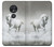 S0932 White Horse Case Cover Custodia per Motorola Moto G7 Power