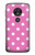 S2358 Pink Polka Dots Case Cover Custodia per Motorola Moto G7 Power