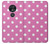 S2358 Pink Polka Dots Case Cover Custodia per Motorola Moto G7 Power