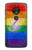 S2899 Rainbow LGBT Gay Pride Flag Case Cover Custodia per Motorola Moto G7 Power