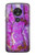 S2907 Purple Turquoise Stone Case Cover Custodia per Motorola Moto G7 Power