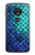 S3047 Green Mermaid Fish Scale Case Cover Custodia per Motorola Moto G7 Power