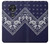 S3357 Navy Blue Bandana Pattern Case Cover Custodia per Motorola Moto G7 Power