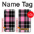 S3091 Pink Plaid Pattern Case Cover Custodia per Samsung Galaxy A10