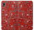 S3354 Red Classic Bandana Case Cover Custodia per Samsung Galaxy A10