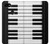 S3078 Black and White Piano Keyboard Case Cover Custodia per Google Pixel 3a XL