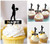 TA0896 Bowling Pleyer Female Acrilico Cupcake Topper Torte e Muffin per Matrimonio Compleanno Festa Decorazione 10 pezzi