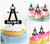 TA0944 Compass Maths Drawing Acrilico Cupcake Topper Torte e Muffin per Matrimonio Compleanno Festa Decorazione 10 pezzi
