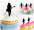 TA0951 Female Rock Guitar Acrilico Cupcake Topper Torte e Muffin per Matrimonio Compleanno Festa Decorazione 10 pezzi