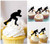 TA0986 Male Skating Acrilico Cupcake Topper Torte e Muffin per Matrimonio Compleanno Festa Decorazione 10 pezzi