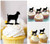 TA1036 Goat Barn Yard Animal Farm Acrilico Cupcake Topper Torte e Muffin per Matrimonio Compleanno Festa Decorazione 10 pezzi