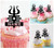 TA1083 Trishula Shiva Trident Acrilico Cupcake Topper Torte e Muffin per Matrimonio Compleanno Festa Decorazione 10 pezzi