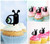 TA1188 Cute Snail Acrilico Cupcake Topper Torte e Muffin per Matrimonio Compleanno Festa Decorazione 10 pezzi