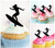 TA1201 Surfer Girl Acrilico Cupcake Topper Torte e Muffin per Matrimonio Compleanno Festa Decorazione 10 pezzi