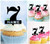 TA1278 Lucky Number 7 Acrilico Cupcake Topper Torte e Muffin per Matrimonio Compleanno Festa Decorazione 10 pezzi