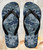 FA0225 Navy Camo Camouflage Graphic Sandali Ciabatte Infradito per Spiaggia e Piscina Unisex