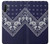 S3357 Navy Blue Bandana Pattern Case Cover Custodia per Samsung Galaxy Note 10 Plus