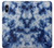 S3439 Fabric Indigo Tie Dye Case Cover Custodia per iPhone X, iPhone XS