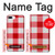 S3535 Red Gingham Case Cover Custodia per iPhone 7 Plus, iPhone 8 Plus