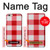 S3535 Red Gingham Case Cover Custodia per iPhone 6 6S