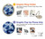 S3439 Fabric Indigo Tie Dye Case Cover Custodia per iPhone 5 5S SE