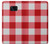 S3535 Red Gingham Case Cover Custodia per Samsung Galaxy S7