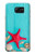 S3428 Aqua Wood Starfish Shell Case Cover Custodia per Samsung Galaxy S6 Edge Plus