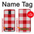 S3535 Red Gingham Case Cover Custodia per Samsung Galaxy S5