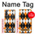 S3421 Black Orange White Argyle Plaid Case Cover Custodia per Samsung Galaxy Note 10