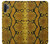 S3365 Yellow Python Skin Graphic Print Case Cover Custodia per Samsung Galaxy Note 10 Plus