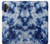 S3439 Fabric Indigo Tie Dye Case Cover Custodia per Samsung Galaxy Note 10 Plus