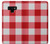 S3535 Red Gingham Case Cover Custodia per Note 9 Samsung Galaxy Note9