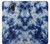 S3439 Fabric Indigo Tie Dye Case Cover Custodia per Samsung Galaxy Note 4