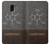 S3475 Caffeine Molecular Case Cover Custodia per Samsung Galaxy J6 (2018)