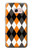 S3421 Black Orange White Argyle Plaid Case Cover Custodia per Samsung Galaxy A3 (2017)